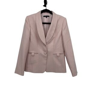 Preston & York Pink Blazer‎ One Button Career Business Office Ladies Jacket
